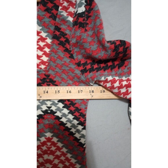Aryeh Sweater Dress Womens M Red Geometric Diamond Long Sleeve Roll Tide - Picture 3 of 5